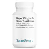 Supersmart Ginger Supplement Capsules front view with packaging
