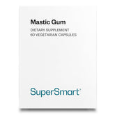 Supersmart Mastic Gum Capsules 500mg front view with packaging