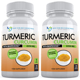 SUPPLEMENTS Turmeric Curcumin 1500mg front view