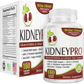 support use Kidney-Pro Supplement 180 capsules front view