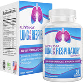 support use Supplements SuperMax Lung Support bottle front view