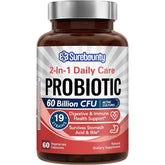 Surebounty 2-IN-1 Synbiotic Probiotic bottle front view