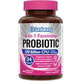 Surebounty 4-IN-1 Feminine Probiotic capsule bottle front view