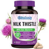 Surebounty Milk Thistle 300mg veggie capsules front view
