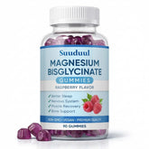 SUUDUUL Magnesium Bisglycinate Gummies 60 Count Raspberry front view