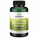 Swanson Agaricus Blazei Mushroom Extract 500mg capsules front view