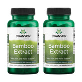 Swanson Bamboo Extract 300mg capsule bottle front view