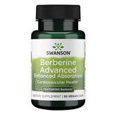 Swanson Berberine Advanced 550 mg veggie capsules front view