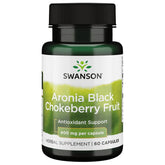 Swanson Black Chokeberry Fruit Capsules 400mg front view