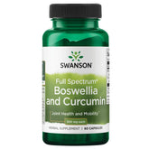 Swanson Boswellia & Curcumin capsules front view