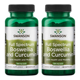 Swanson Boswellia & Curcumin capsules front view