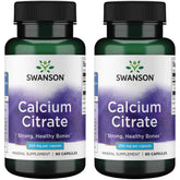 Swanson Calcium Supplement 200mg capsules front view
