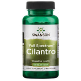 Swanson Cilantro Herbal Supplement 425mg capsule bottle front view