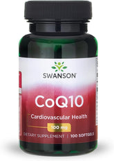 Swanson CoQ10 Softgels 100mg front view