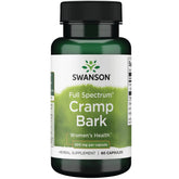 Swanson Cramp Bark Capsules 500mg front view with label