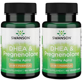 Swanson DHEA and Pregnenolone Blended Vitamin Supplement front view