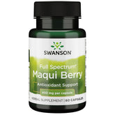 Swanson Full Spectrum Maqui Berry 400mg supplement front view