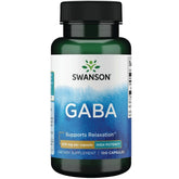 Swanson GABA 500 mg 100 capsules front view