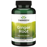 Swanson Ginger Root Extract 250mg capsules front view