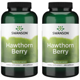 Swanson Hawthorn Berry Capsules 565mg front view of bottle