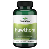 Swanson Hawthorn Extract 500mg capsules front view
