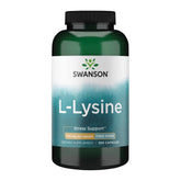 Swanson L-Lysine 500mg capsules front view