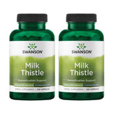 Swanson Milk Thistle Capsules 500mg front view