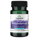 Swanson Molybdenum 400 mcg vegetarian capsules front view