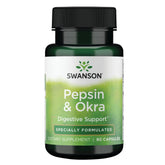 Swanson Multi-Enzymes with Okra 100mg front view of packaging