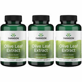 Swanson Olive Leaf Extract 500mg capsule bottle front view