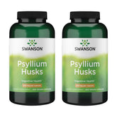 Swanson Psyllium Husk Capsules 610mg front view of packaging