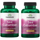 Swanson Sea Cucumber supplement bottle front view with 120 capsules