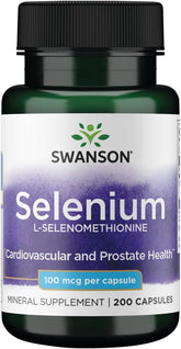 Swanson Selenium Supplement 100 mcg front view of packaging