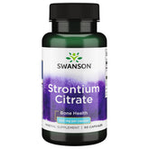 Swanson Strontium Capsules 340mg front view with packaging
