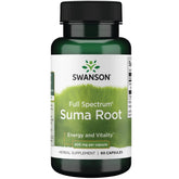 Swanson Suma Root Capsules 400mg front view with packaging