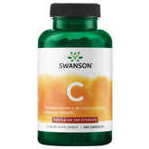Swanson Vitamin C 500mg Buffered Capsules front view