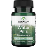 Swanson Water Pills 120 Tablets front view