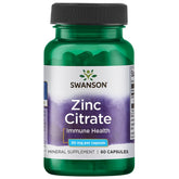 Swanson Zinc Citrate 30mg supplement front view