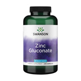 Swanson Zinc Gluconate Capsules 50mg front view