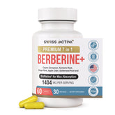 Swiss Activa+ Berberine 7-in-1 Supplement front view with packaging