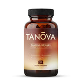 Tanova Tanning Capsules front view with packaging