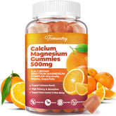 Tcemundry Calcium Magnesium Gummies front view with packaging
