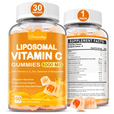 Tcemundry Vitamin C Gummies 1000mg strawberry flavour front view