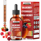 Tenmido Bilberry Extract Liquid 1200mg 30ml front view