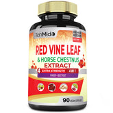 Tenmido Red Vine Leaf Capsules 90 count front view