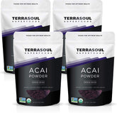 Terrasoul Superfoods Acai Berry Powder 4-ounce pouch front view