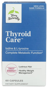 Terry Naturally Thyroid Care 500 mg capsules front view