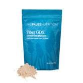 The 'Pause Life Fiber GDX unflavored powder front view packaging