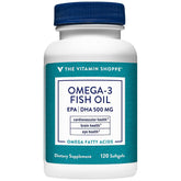 The Vitamin Shoppe Fish Oil Softgels bottle front view