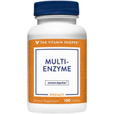 The Vitamin Shoppe Multi-Enzyme Supplement 100 Tablets front view